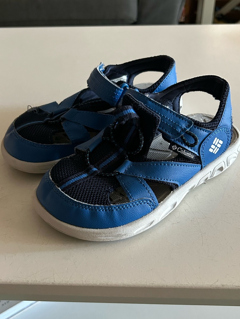Columbia Blue Techsun Wave Sandals | Shark Blue | youth sz 1